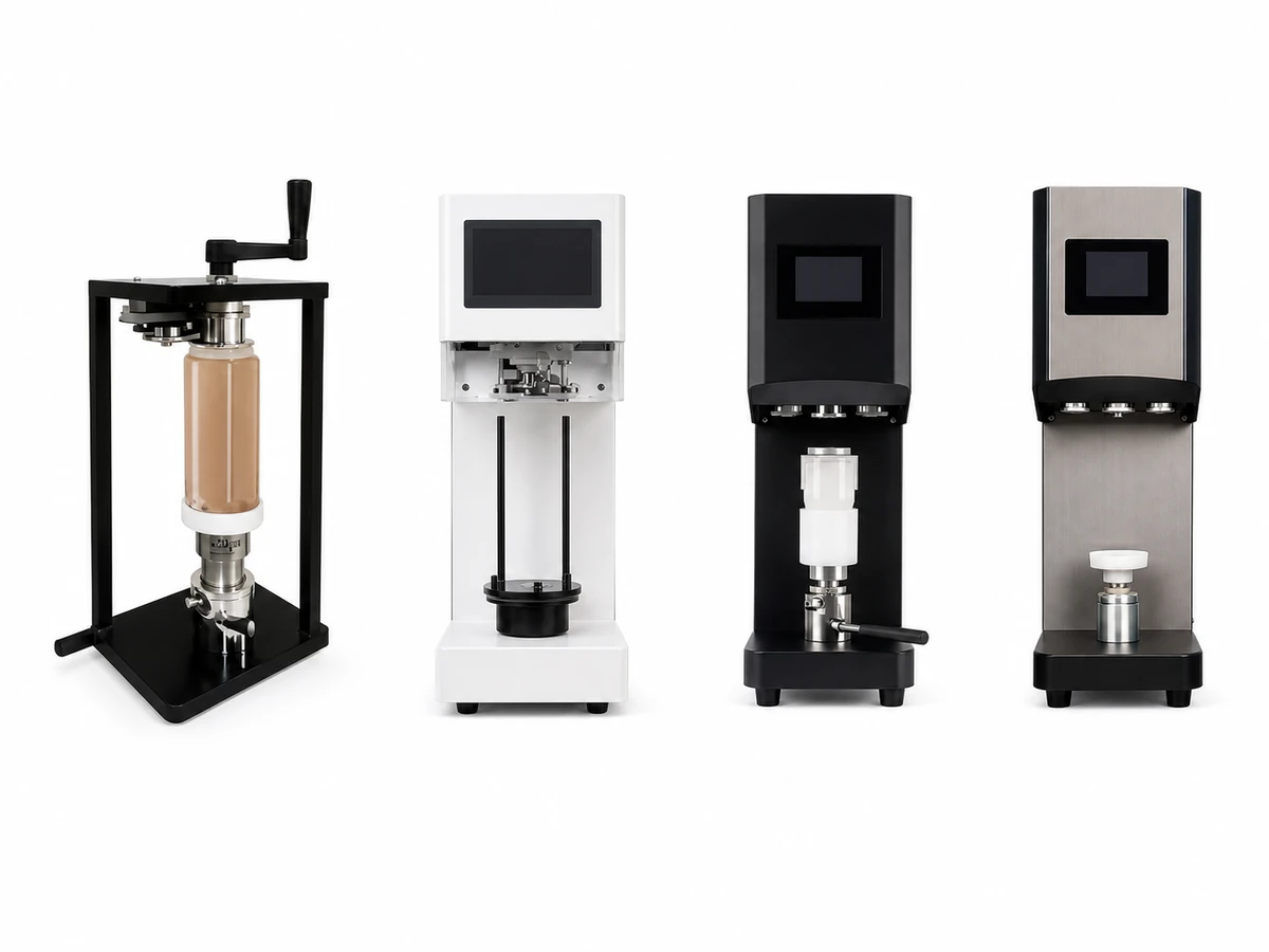 Touchscreen automatic can sealing machines